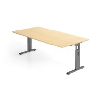 Bureau avec piètement en C - 200x100 cm - Hammerbacher