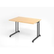Bureau avec piètement en C série ZS12 - 120x80 cm - Hammerbacher