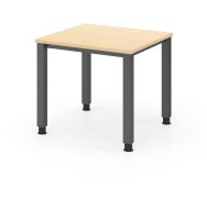 Bureau carré à 4 pieds carrés - 80x80 cm - Hammerbacher