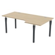 Bureau compact Noga droite retour 100 cm