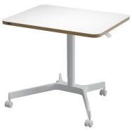 Bureau compact réglable en hauteur - Piètement blanc - Leitz