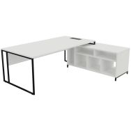 Bureau de direction Stricto + meuble à droite - Buronomic