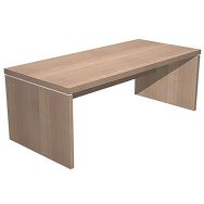 Bureau de direction avec pieds panneaux Royal 180cm - Noyer