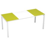 Bureau droit 180x80cm plateau Couleur Easy Office Paperflow