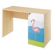 Bureau droit 1 porte - flament rose