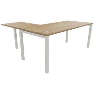 Bureau droit Astro Arche 180x80 avec extension Buronomic