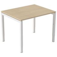 Bureau droit Kelli ergonomique à manivelle Chêne 100 cm