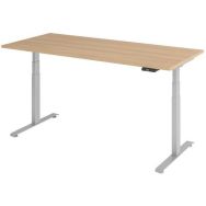Bureau électrique 180 x 80 cm Chêne-Gris