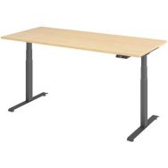 Bureau électrique 180 x 80 cm piétement Graphite - Manutan Expert