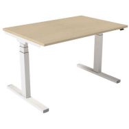 Bureau électrique ergonomique Kelli Chêne 140 cm