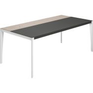 Bureau gamme X9 placage bois - 181 cm - Quadrifoglio