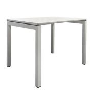 Bureau reconditionné - 100x80 cm - Pieds U - Blanc