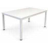 Bureau reconditionné - 120 x 80 cm - Pieds U - Blanc