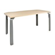 Bureau reconditionné droit - 160 cm - Hauteur réglable