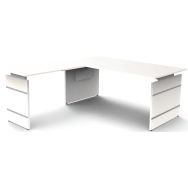 Bureau reglable L 1800xP1800mm- stage One Form4 + extension L 1000 mm