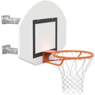 But basket mural ext. GES acier galva. panneau demi-lune