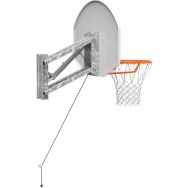 But basket mural ext galva demi-lune Hréglable à gaz