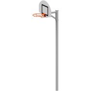 But de basket réglable en hauteur à sceller ou sur platine, déport de  60 cm