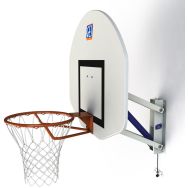But de basket mural, hauteur réglable par vérin à gaz