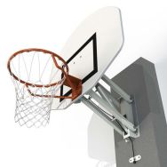 But de basket mural réglable réglable 2,60m ou 3,05m par gaz