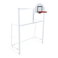But multijeux 3x2m à sceller avec basket 2,60m avec arceaux