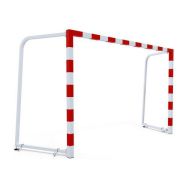 Buts de hand scolaire façade monobloc - arceaux rabattables