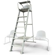 Chaise d'arbitre tennis en aluminium