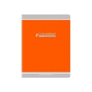 CONQUERANT Cahier Classique 17x22cm Grands Carreaux Seyès 32 Pages Agrafées Couverture Carte Recyclée Coloris Assortis