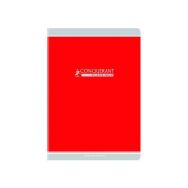 CONQUERANT Cahier Classique A4 Grands Carreaux Seyès 96 Pages Agrafées Couverture Carte Recyclée Coloris Assortis