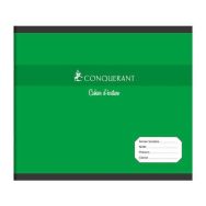CONQUERANT Cahier Maternelle 17x14,7cm Double Ligne 5mm 24 Pages Agrafées Couverture Carte Vert