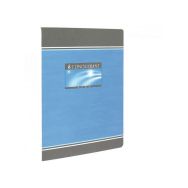 CONQUERANT Cahier de Devoirs 17x22cm Grands Carreaux Seyès 192 Pages Agrafées Couverture Carte Coloris Assortis