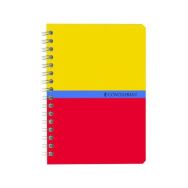 CONQUERANT Carnet A6 Petits Carreaux 5mm 180 Pages Reliure Intégrale Couverture Carte Recyclée Coloris Assortis