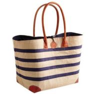 Cabas rabane avec 2 anses et coins en cuir