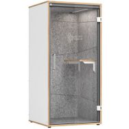 Cabine acoustique de bureau Blanc-Gris Chiné - Hammerbacher