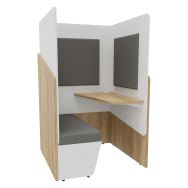 Cabine box tablette droite Calme - Buronomic
