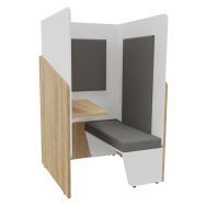 Cabine box tablette gauche Calme - Buronomic