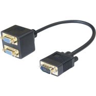 Câble 1 VGA /M Vers 2 VGA /F - 30cm
