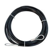 Câble acier avec gaine verte pour filet de tennis - 13,80 m