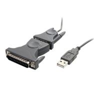 Câble adaptateur USB vers port série DB9 - DB25 avec adaptateur