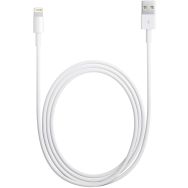 Câble data compatible 2m pour iPhone 5 à 7+ blanc Moxie