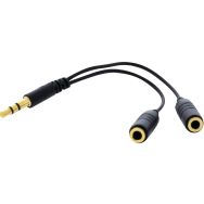 Câble doubleur jack 3.5 mm mâle vers 2 jack 3.5 mm femelle