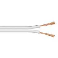 Câble haut parleur 2x2,5mm Blanc - MicroConnect