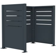 Cache conteneur Maestro 3 modules métal anthracite 7016