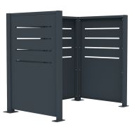 Cache conteneurs ROKIM 3 pans métal ajouré - BUTON DESIGN
