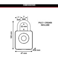 Cadenas Bluetooth intérieur 4400EUREC - Master Lock