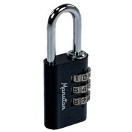 Cadenas de sécurité à code - 3 molettes - Manutan Expert