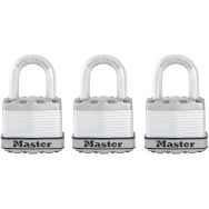 Cadenas haute sécurité à clé en acier laminé M1EURTRI - Master Lock