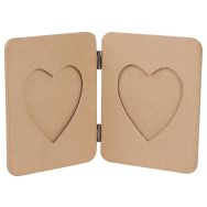 Cadre album avec cœurs (Lot de 10)