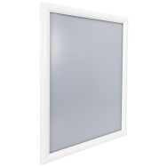 Cadre clic-clac aluminium - coin pointu blanc A3 - Manutan