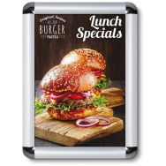 Cadre clic-clac en Aluminium A4 avec coin rond - Manutan